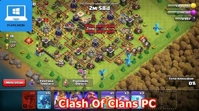 cach tai clash of clans tren may tinh