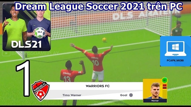 choi game dream league soccer 2021 tren pc may tinh