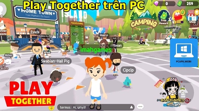 choi game play together tren may tinh