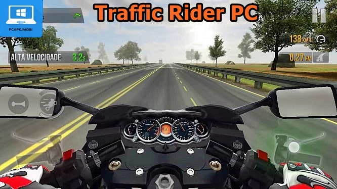 play game traffic rider on laptop