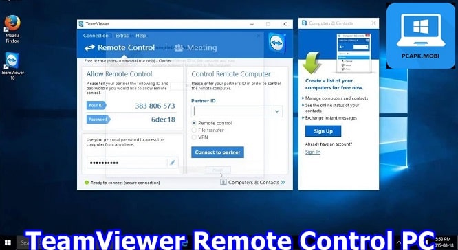 teamViewer remote control on pc laptop for windows 3